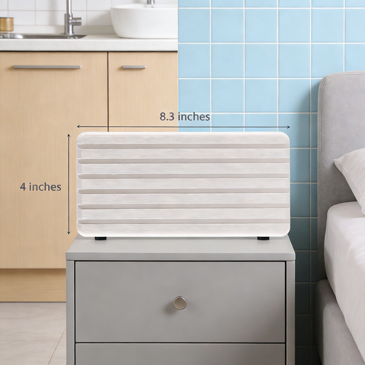 2 PCS Water Absorbent diatomite Coasters, 8.3" x 4" Water Absorbing Stone Tray for Sink, Stone Drying mat for Kitchen Counter, Stone soap Tray Used for Hand Soaps & toiletries & Plants